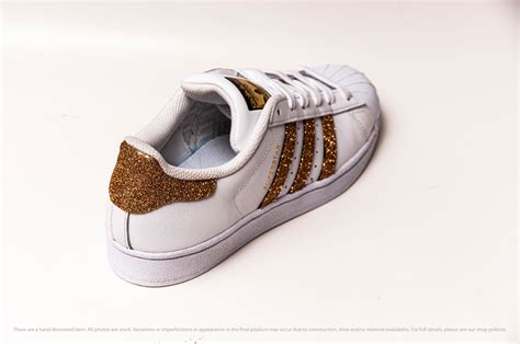 adidas superstar glitter goud